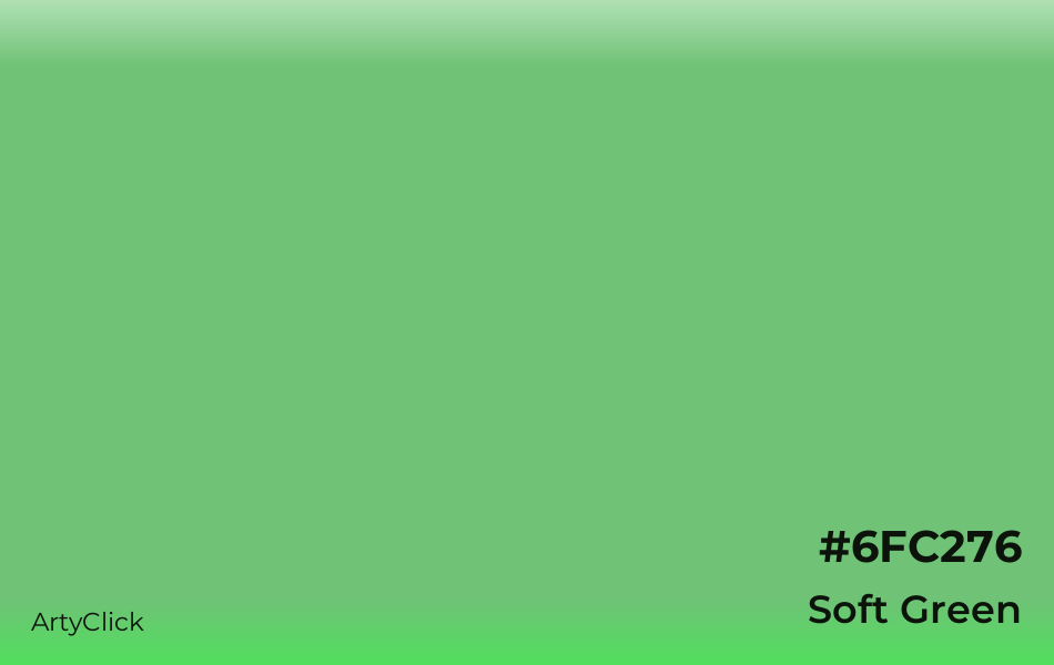 Soft Green #6FC276